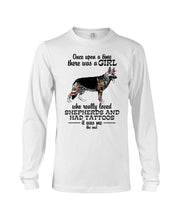 Load image into Gallery viewer, A Girl Who Really Had Tattoos And Loved German Shepherd For Dog Lovers Unisex Long Sleeve
