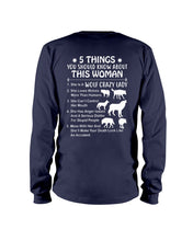 Load image into Gallery viewer, 5 Things You Should Know About This Woman Gift For Wolf Lovers Unisex Long Sleeve
